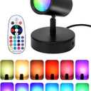 10W LED Spot Lights Indoor RGB Color Changing Uplighting with Remote, 120V Christmas Spotlight Plant Accent Light with Switch for Halloween Party Decoration, 5FT Code, 1 Pack