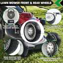 CheeMuii HRR216 Lawn Mower Drive Wheels Kit 2 Pcs Rear Wheels 42710-VE2-M02ZE Replace for Honda HRR216 HRS216 HRT216 Walk-behind Lawn Mower