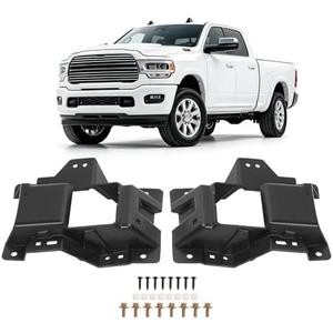 HECASA Pair Fog Light Brackets Compatible with 2019-2026 Ram 2500 3500 4500 5500 Replacement for 68449381AA CH1061115 Fog Lamp Bracket - Driver&Passenger Side