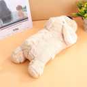 3T GROUP Heartbeat Puppy for Dogs Sleep Aid Dog Heartbeat Stuffed Animal Toy for Puppy Essentials Plush Pillow Pet Calming Anxiety Relief (Beige)