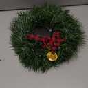 Christmas Wreath Car Decoration - LED Car Wreath with Remote Control for Christmas Truck Decorations, RGB LED Christmas Wreath for Christmas Car Decorations Exterior