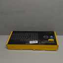 HUO JI Mechanical Gaming Keyboard USB Wired Compact with Number Pad, Purple Led Backlit, Blue Switch, Detachable Type C Cable, 94 Keys for PC/Computer/Laptop, White and Purple