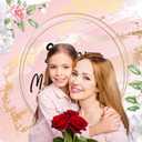 CHAIYA 10x8FTHappy Mother's Day Bakcdrop Pink Floral Mothers Day Party Decorations Banner for Women Festival Birthday Party Background