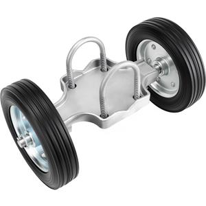 8" Heavy Duty One-Piece Cast Rolling Gate Wheel, 600 lb Capacity Rubber Sliding Gate Rollers & Metal Fence Wheels for Metal Tube Gate, Driveway & Chain Link Fence