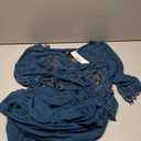 J Kara Plus Size Womens Scoop Neck Line with 3/4 Sleeve Beaded Top Long Dress Size 16 