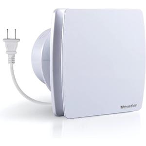 Venta 6 Inch Exhaust Fan  1.7 Sones, Quiet Wall Mount Bathroom Exhaust Fan  Powerful 141 CFM Airflow, Anti-Backflow, Energy-Efficient - For Kitchen, Garage, Office - White