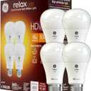 GE Relax LED Light Bulbs, 40 Watt, Soft White, A19 (4 Pack)
