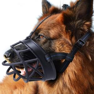 Dog Muzzle, Breathable Basket Muzzles for Small, Medium, Large and X-Large Dogs, Prevent Barking, Biting, Chewing Dog Mouth Cover (Size6-15/5in)