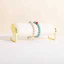 Velvet Bracelet display stand for selling, Gold Watch Storage Organizer for show, Gold Bangle Holder Jewelry ShelfBeige-Long