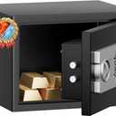 Fireproof Safe with Fire Video,1.0 Cubic Feet Class A Standard Digital Safe Box Fireproof for Home&Office,Alloy Steel Fire Proof for Document Money Jewelry Valuables,Black