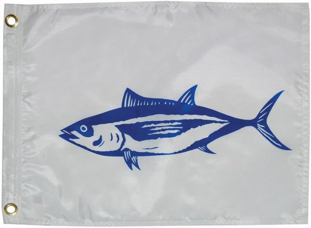 Taylor Made Products, Fisherman's Catch Flag, Fish Pennant, Nylon, 12 inch x 18 inch