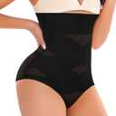 Tummy Control Shapewear Panties for Women High Waist Cincher Shaping Underwear Body Shaper Panty Girdle (Medium, #1 High Waisted Black-old2)