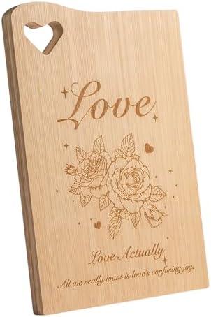THETCHRY Mothers Day Gifts for Mom, Decorative Cutting Board, Engraved Bamboo Board, Mother Cutting Board Gift, Birthday Gifts for Mom from Daughter Son,11.8''L×7.8''W