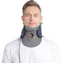 Medibot Cervical Traction Device Adjustable Inflatable Neck Stretcher for Shoulder Pain Relief, with Foam Support,8 Airbag Support,Improved Stretcher for Neck Relax and Tension Relief