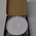 9" Oak Wood Bathroom Tray for Counter, Vanity Tray for Perfume Lotion Candle Makeup Jewelry Sink Soap Holder Turntable Dresser Organizer Countertop Coffee Table Decor Organization and Storage White