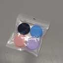 Air Tag Holder for Kids (4 Pack), Hidden GPS Tracker Case with Invisible Pin for Airtag Gen 2/1, Silicone Protective Cover for Toddlers, Children,Elderly, Cloth, Pants(Dark Blue+Sky Blue+Pink+Purple)