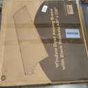 VIVOHOME Polycarbonate Window Door Awning Canopy Brown with Black Bracket 40 Inch x 120 Inch
