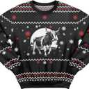 99TIMORO Funny Ugly Christmas Sweater for Men and Women, Holiday Pullover 2025, Novelty Crewneck Sweatshirt, Festive Gift (XL)