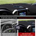 CARTIST Dashboard Cover Mat for 2015-2018 2019 2020 Ford F-150 F150 Accessories Dash Cover Flannel Dash Mat Sunshade Glare UV Rays Protector(Without HUD)
