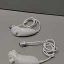 2Packs Nunchuck Controller Remote Replacement for Nintendo Nunchuk Wii Wii U Console White