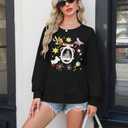 ALLTB Magical Sweatshirt for Women Princess Shirt Funny Magic Graphic Pullover Family Vacation Long Sleeve Tops (Yellow, S)