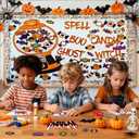 3 x Halloween Bulletin Board Decorations Set- 107 PCS,3 Interchangeable Message Sets, Ghost and Candy for Home School Office Partys,Halloween Classroom Decor