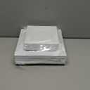 Aya's 60ct Square Plastic Disposable Plates, White - 9.5-Inch 30 Dinner and 6.5-Inch 30 Salad Plates for Party - Heavy-Duty Hard Plastic Design for Wedding, Event, Christmas, and Thanksgiving