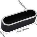 Metal Desktop Card Holder for Desk Stylish Aluminum Alloy Business Card Display Stand for Men Office Black 1 Pack