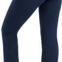 Nirlon Yoga Pants with Pockets - Yoga Pants with Pockets for Women Breathable Leggings with Pockets Regular & Plus Size Pants (18-20, Navy Blue)