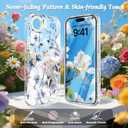 MILPROX Compatible with iPhone Air Case Floral - Flowers Girly Design for Women Girls - Clear Elegant Pretty Aesthetic Classy Retro Phone Cover for iPhone 17 Air 6.5'' - Blossom
