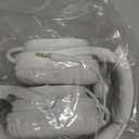 ibrain Air Tube Headphones Air Tube Headset Over The Ear Headphones Wired Airtube Headset with 3.5mm Jack - White