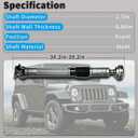 52853319AC Front Drive shaft Compatible with 2007-2017 Jeep Wrangler JK
