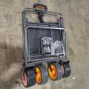 Electric Folding Utility Wagon Cart 4x2 Portable for Shopping Sports Camping Gardening Fishing