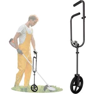 Weed Eater Handle, 2IN1 Arm Back Saver String Trimmer Weeding Handle Extension with Wheels, Universal Weedeater Grip Tool for Lawn Care, Edge Weeder Trimming Attachments