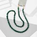 Phone Crossbody Chain CellPhone Lanyard, Acrylic Shouder Strap Universal Lanyard Chain with Tether Patches Compatible with Most Phones Bag Purse (multi-color