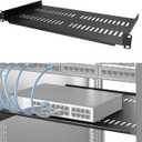 1U Rack Shelf 1U Server Rack Shelf Network Rack 10inch Deep Steel Device Networking Tool for 19" Network Network Server Shelf