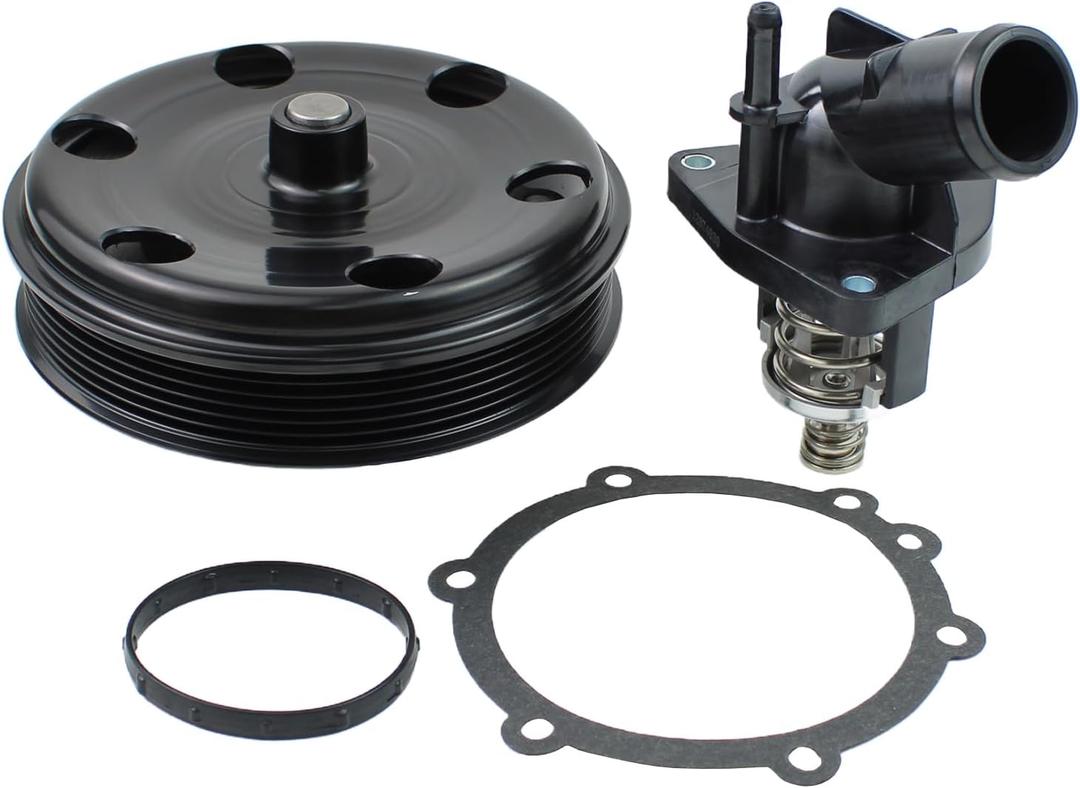 Water Pump with Thermostat Kit for Cadillac Escalade ESV 2015-2020, Chevrolet Silverado 1500 2014-2018, Suburban 2015-2020, Tahoe 2015-2020, GMC Sierra 1500 2014-2018, Yukon 2015-2020