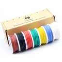18 awg Silicone Electrical Wire Cable 7 Colors (13ft Each) 18 Gauge Hookup Wires kit Stranded Tinned Copper Wire Flexible and Soft for DIY