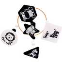 Montessori Mobile for Crib, Black and White Mobile for Baby, Neutral Baby Crib Mobile for Boys Girls, Nursery Mobiles Nursery Decor for Pack N Play, Safari