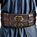 Medieval Viking Wide Belt Faux Leather Armor Knight Corset Belt for LARP Christmas Gifts Costume