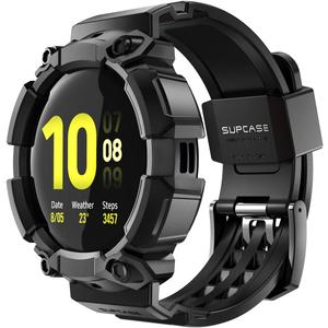 SUPCASE [Unicorn Beetle Pro Series Case for Galaxy Watch Active 2/Galaxy Watch Active [40mm], Rugged Protective Case with Strap Bands for Galaxy Watch Active/Active 2 [40mm] 2019 Release (Black)