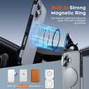 SUPFINE Magnetic for iPhone 16 Case 2024, [Compatible with MagSafe][16 FT Military Grade Drop Protection][Dual-Layer Design] Shockproof Phone Case for iPhone 16 6.1 inch,Gray