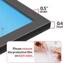 LaVie Home 12x18 Picture Frame for Wall Display, 12x18 Black Picture Frame with HD Plexiglas, 12 x 18 Poster Frame 1 Pack, Display Frame for Vertical or Horizontal, Classic Collection