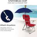 CARIBBEAN JOE Umbrella for Beach Chair, Adjustable and Universal, UV Protection