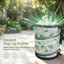 24 Gallon Collapsible Camping Trash Can with Zipper Lid