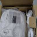 Panasonic Cordless Phone, Easy to Use with Large Display and Big Buttons, Flashing Favorites Key, Built in Flashlight, Call Block, Volume Boost, Talking Caller ID, 2 Cordless Handsets - KX-TGU432W (White)