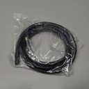 Motoforti Universal Tire Inflator Extension Tube Air Pump Extend Hose Adapter Tire Valve 62.99inch M8x0.8 10mm OD Durable Rubber Black Connector