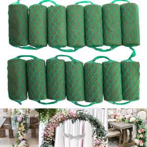 Lyellfe 14 Pieces Floral Foam Garland, 10 Ft Arch Door Flower Sponge Blocks Kit, Absorption Flower Holder for Wet Dry Fresh Flowers, Arrangement, Centerpiece,Wedding Decor Lyellfe 14 Pieces Floral Foam Garland, 10 Ft Arch Door Flower Sponge Blocks Kit, Absorption Flower Holder for Wet Dry Fresh Flowers, Arrangement, Centerpiece,Wedding Decor