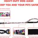 Martingale Dog Collar - No Pull Training Collar with Flower Multicolor Cute Patterns - Premium No Slip Collar with Slidable Stop Ring for Small, Medium, Large Dogs (L, Black Set)