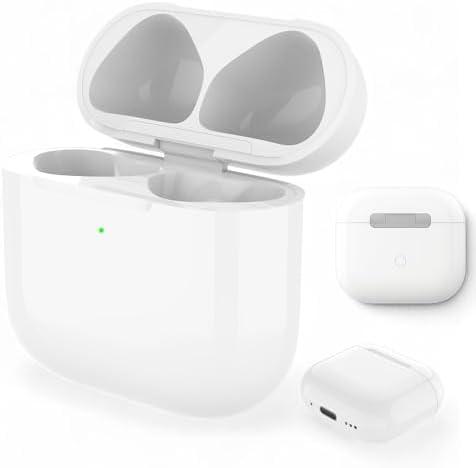 Wireless Charging Case Compatible with AirPods 4, Replacement Charger Case with Bluetooth Pairing Sync Button (to USB-C)